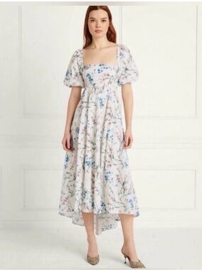 Hill House | Dresses | Hill House Seraphina Midi Nap Dress In Blue  Basketweave Sz Sm | Poshmark